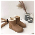 Bow-Detail Ankle Boots - Chestnut, Model 3130