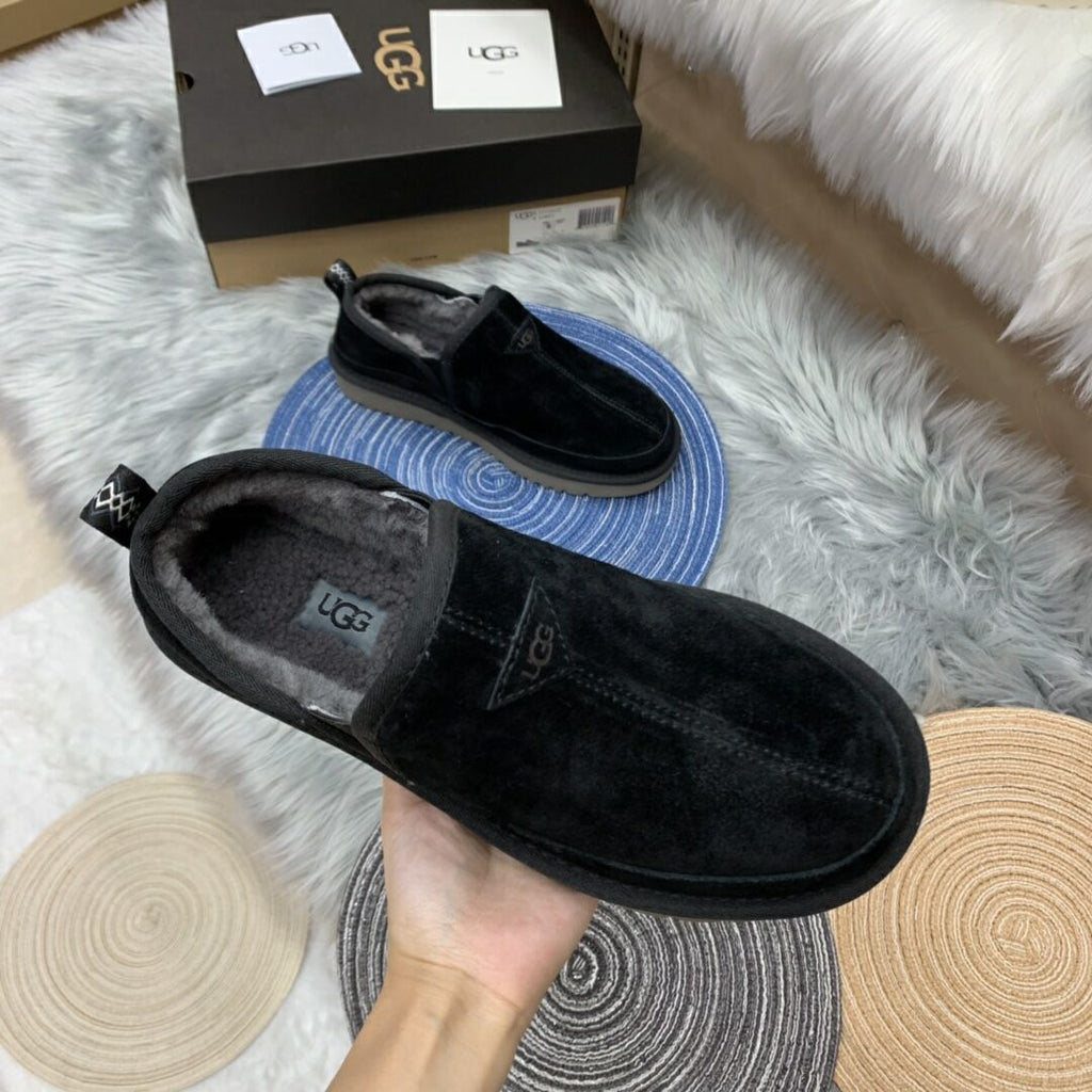 Men's Slip-On Low-Top Casual Shoes - Black, Model 3455