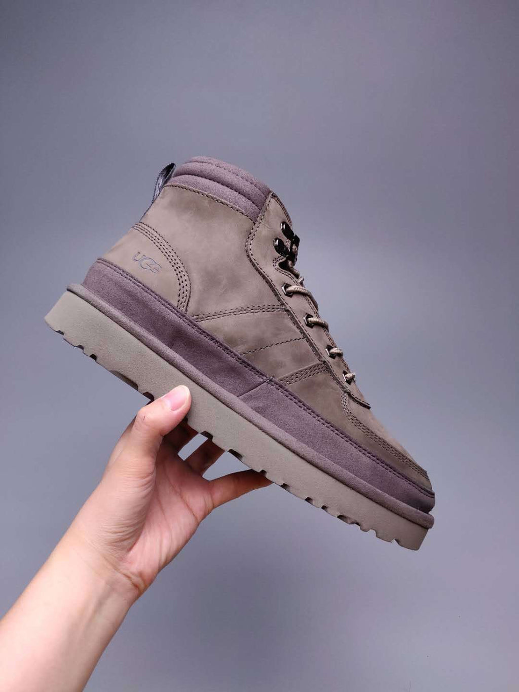 Men's Lace-Up Casual Shoes - Gray, Model 2991