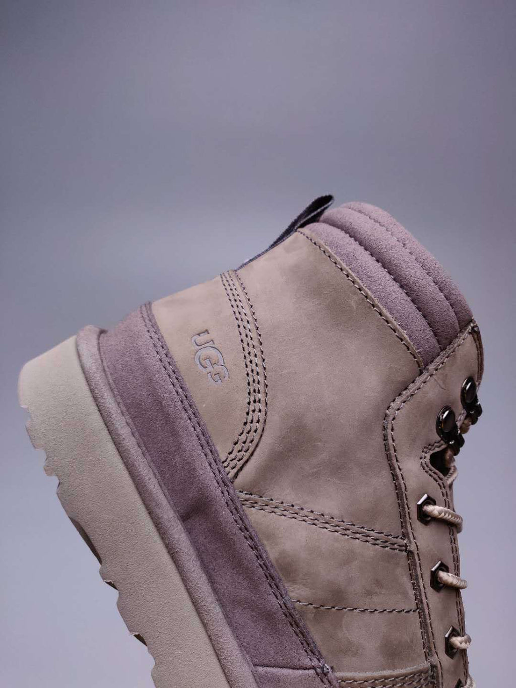 Men's Lace-Up Casual Shoes - Gray, Model 2991