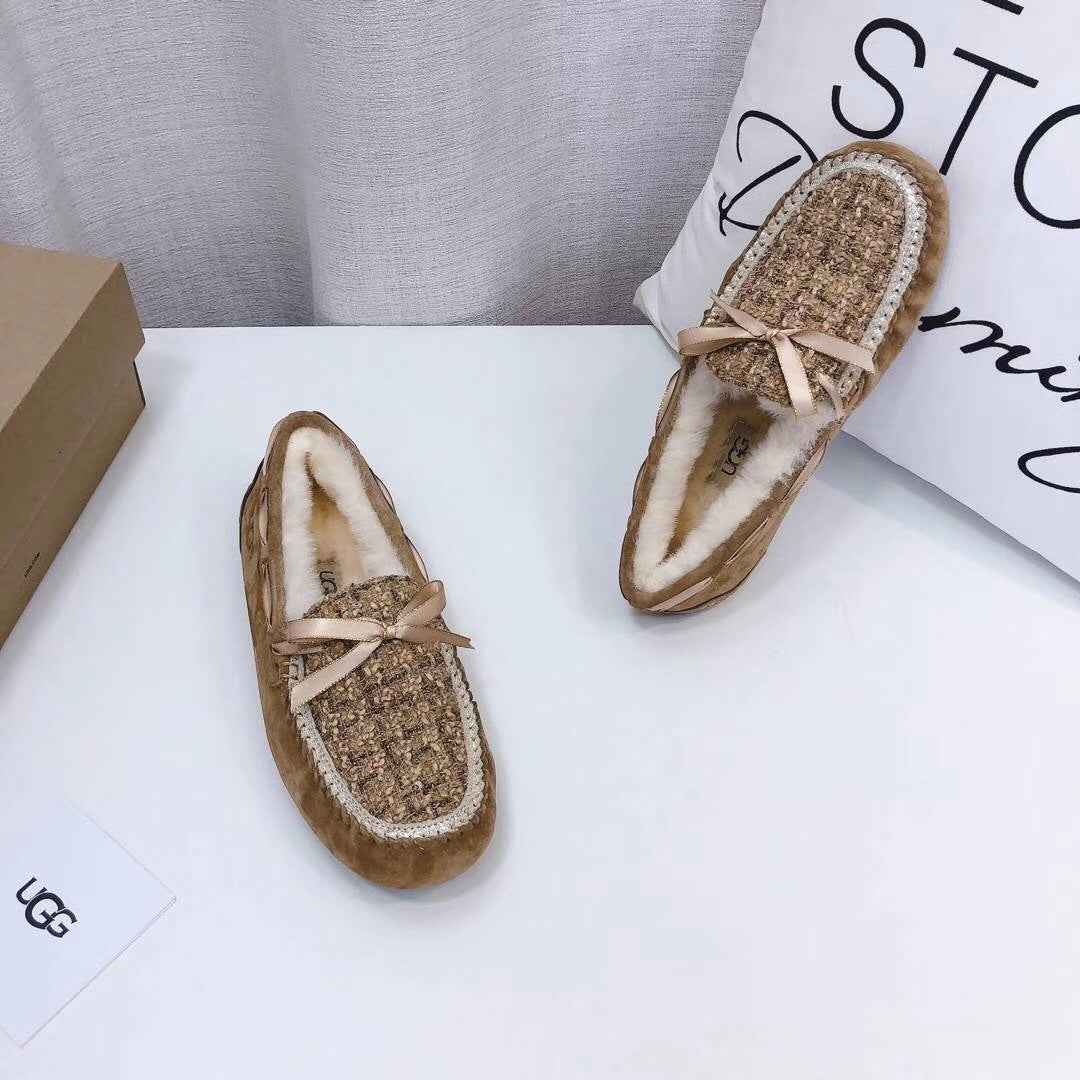 Chic Moccasin-Style Loafers - Chestnut, Model 5623