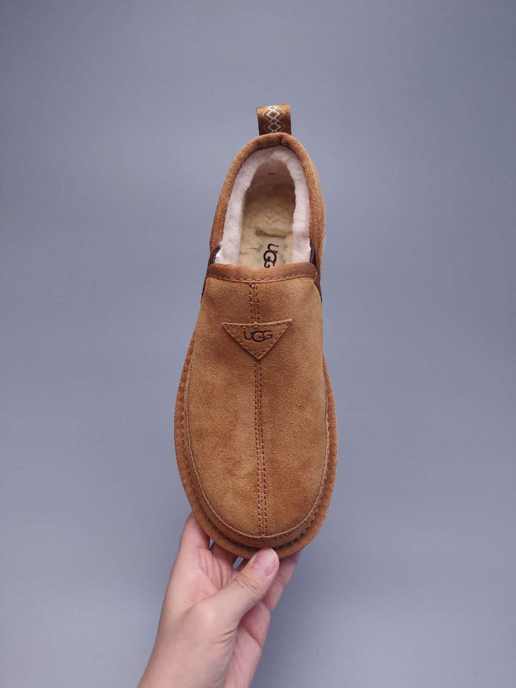 Men's Slip-On Low-Top Casual Shoes - Chestnut, Model 3455