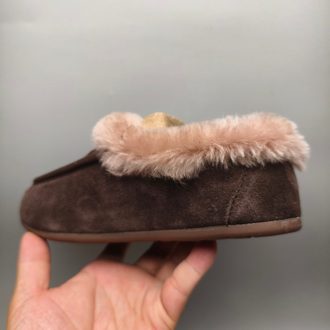 Slip-On Casual House Shoes - Chocolate, Model 1391