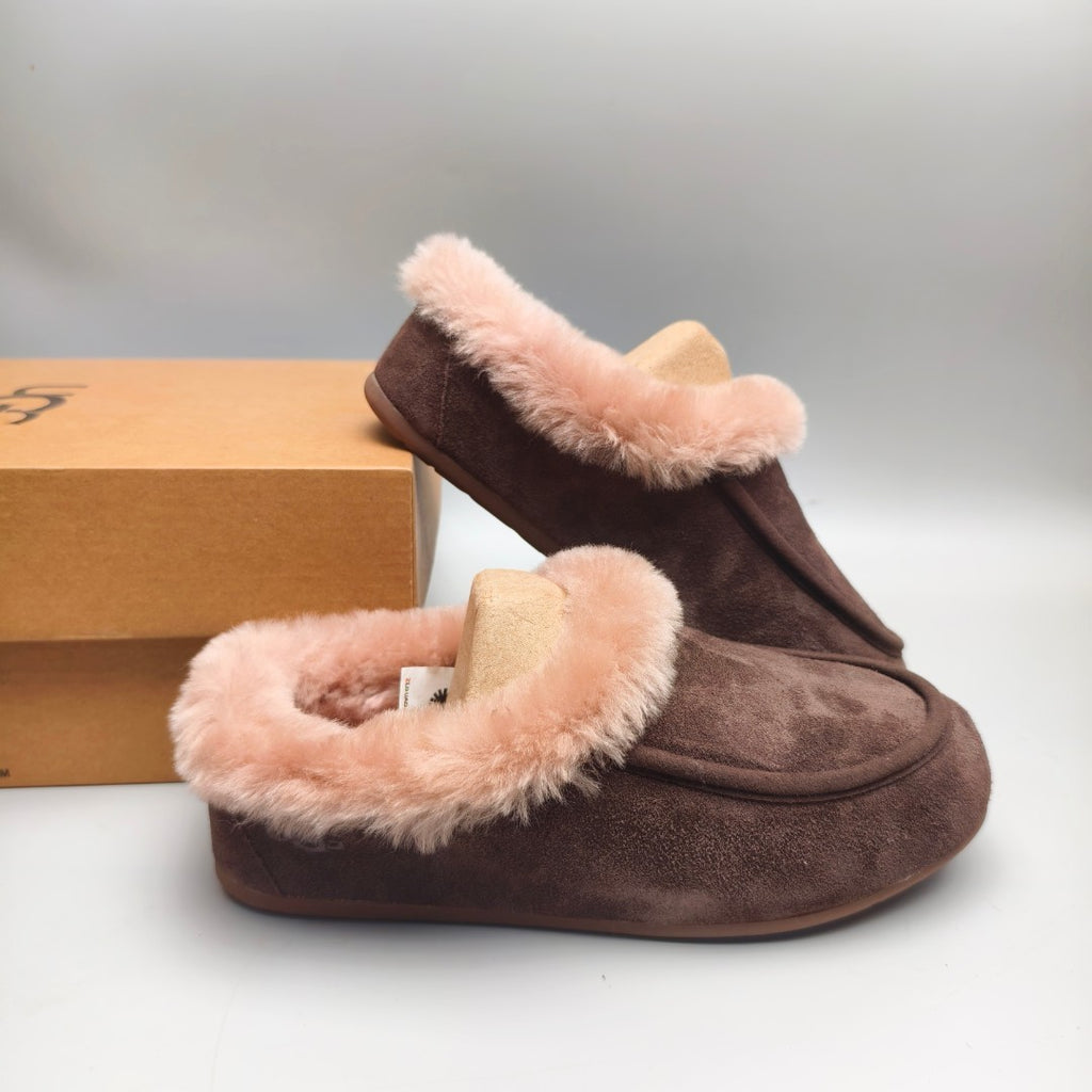 Slip-On Casual House Shoes - Chocolate, Model 1391