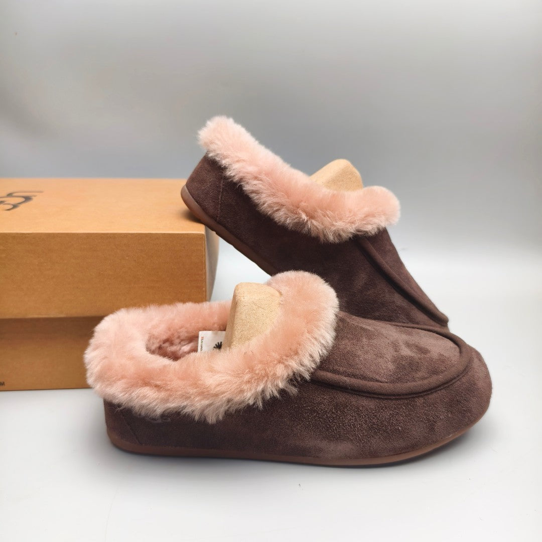 Slip-On Casual House Shoes - Chocolate, Model 1391