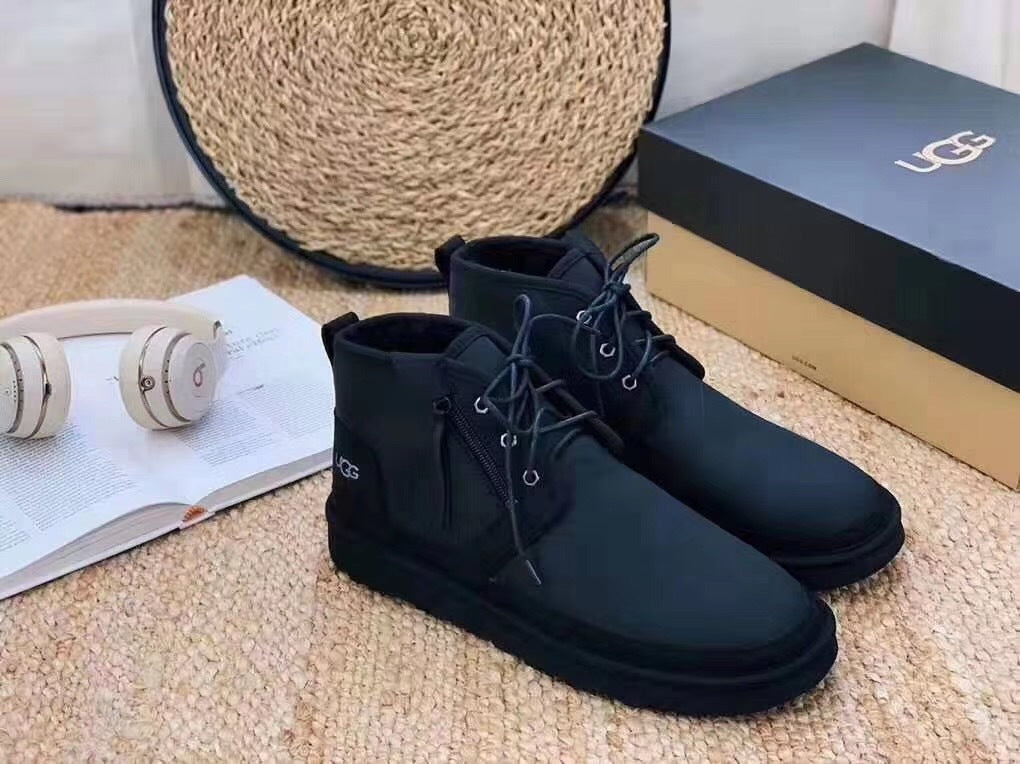 Upgraded Zip-Up Shoes - Black, Model 3883