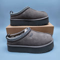 Folk-Inspired Platform Casual Shoes - Walnut, Style 2553 / 2130