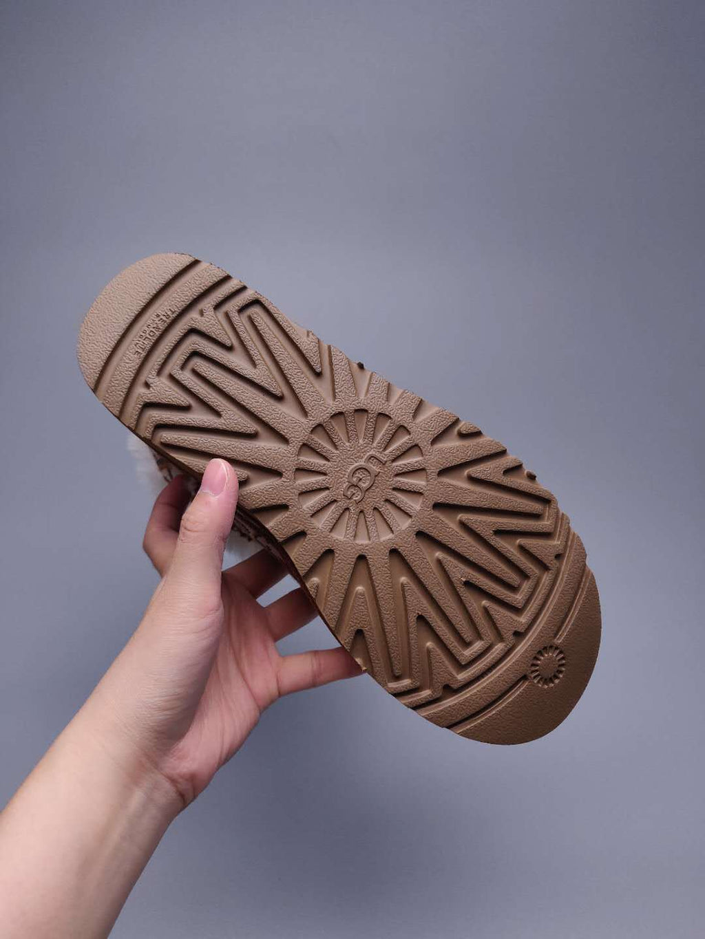 Fabric-Texture Shoes - Chestnut, Model 6554