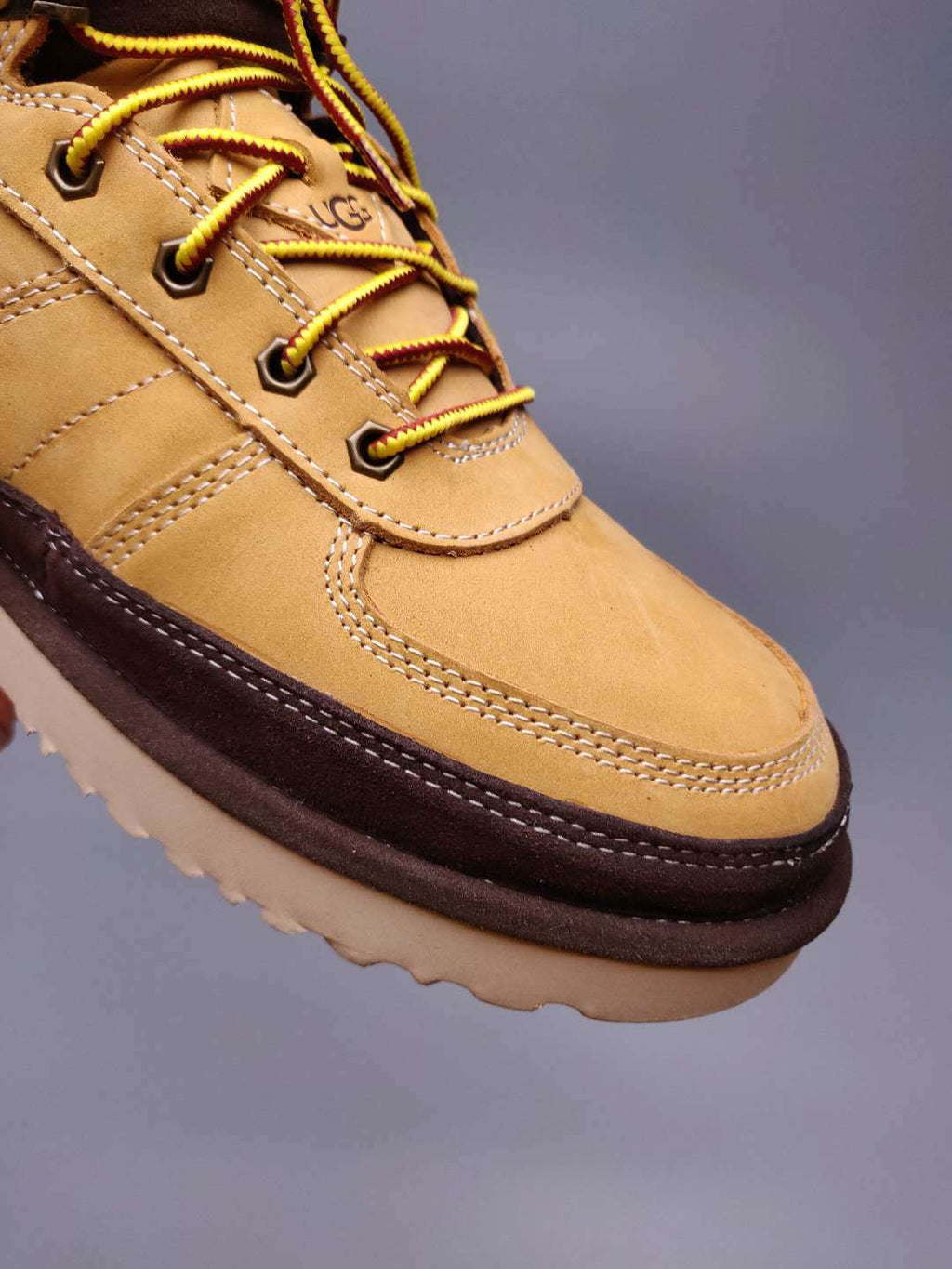 Men's Lace-Up Casual Shoes - Chestnut, Model 2991