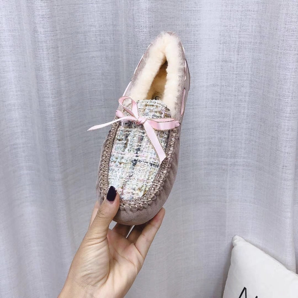 Chic Moccasin-Style Loafers - Dusk Pink, Model 5623