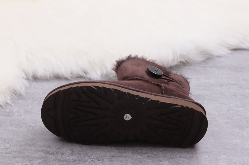 W Mini Bailey Button II Boots - Coffee Brown, Model 6422