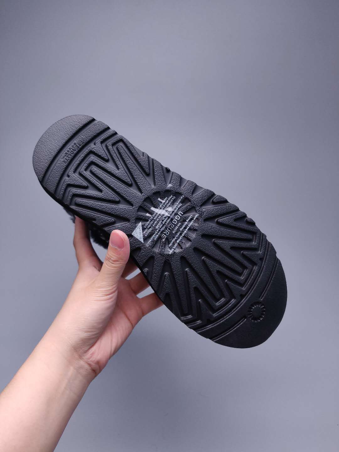Fabric-Texture Shoes - Black, Model 6554