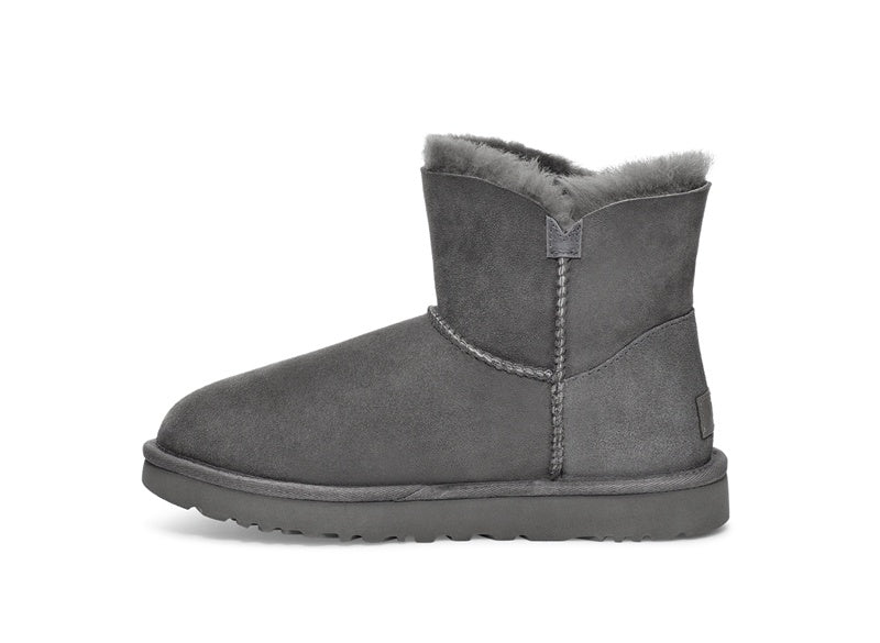 Side-Zip Ankle Boots - Gray, Model 2481