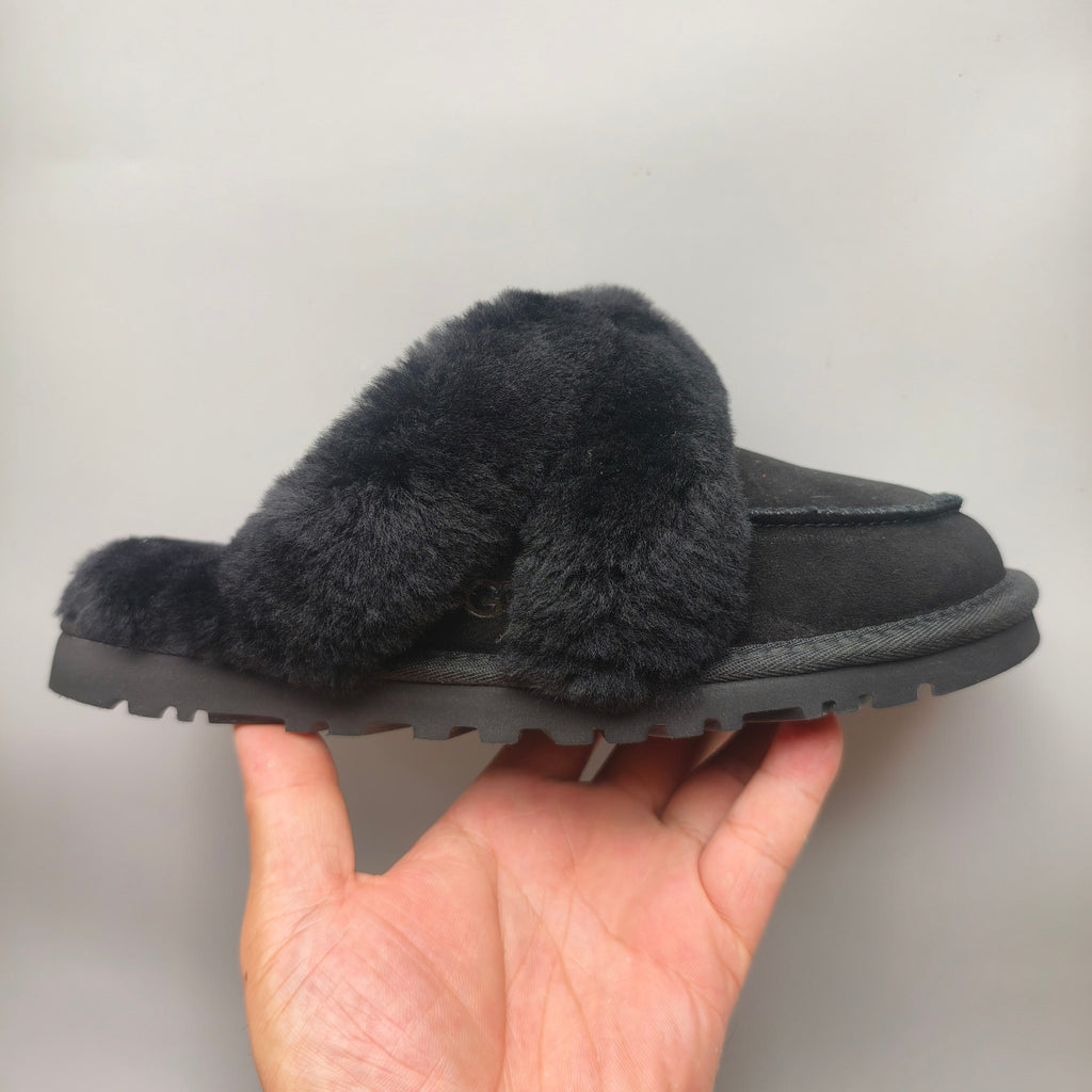 Casual House Slippers - Black, Model 4571