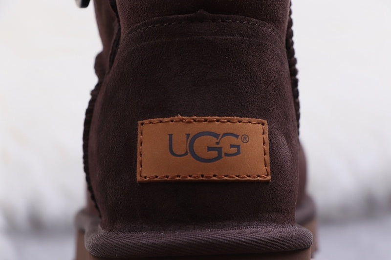 W Mini Bailey Button II Boots - Coffee Brown, Model 6422