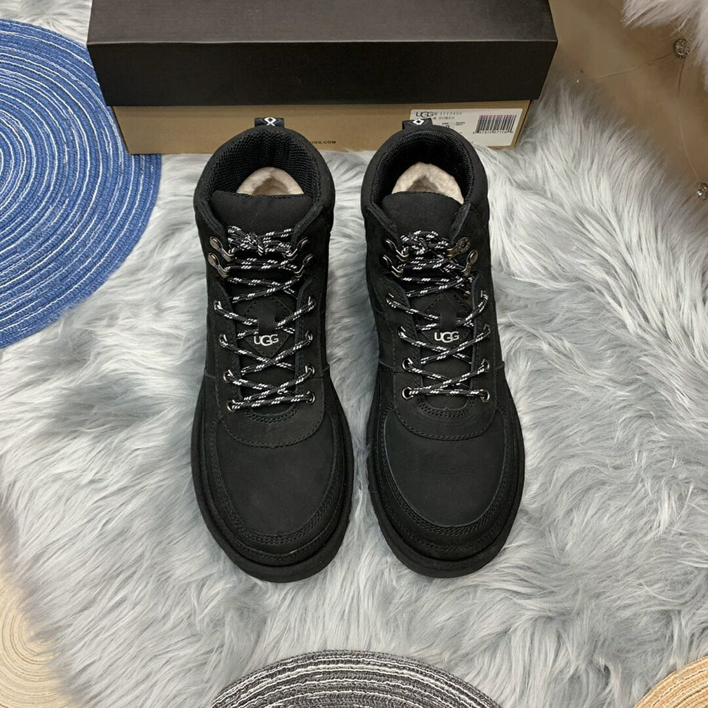 Men's Lace-Up Casual Shoes - Black, Model 2991