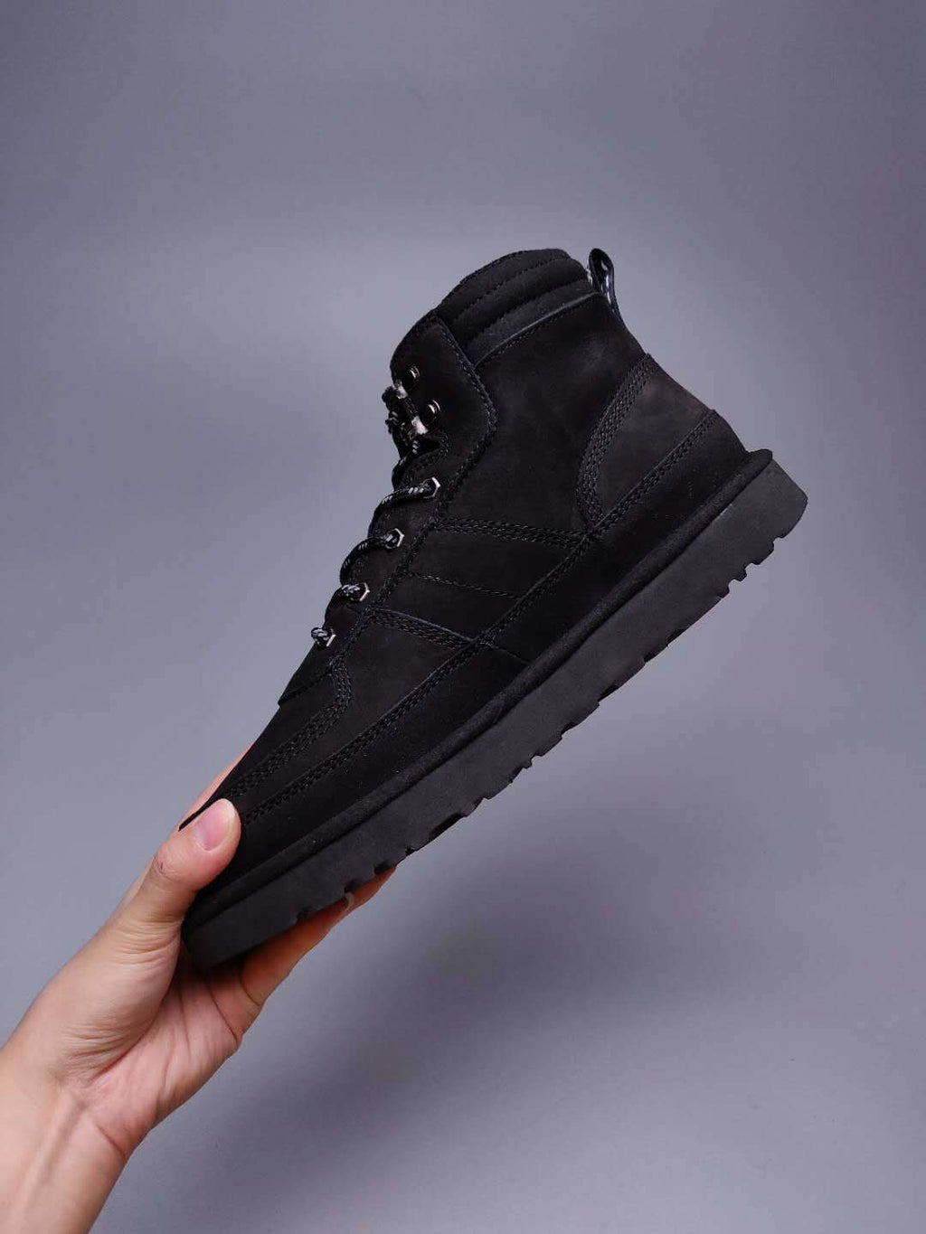 Men's Lace-Up Casual Shoes - Black, Model 2991