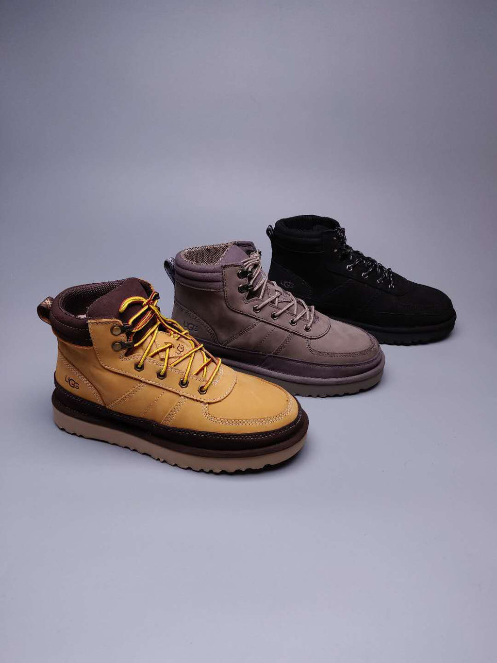 Men's Lace-Up Casual Shoes - Chestnut, Model 2991