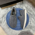Men's Slip-On Low-Top Casual Shoes - Gray, Model 3455