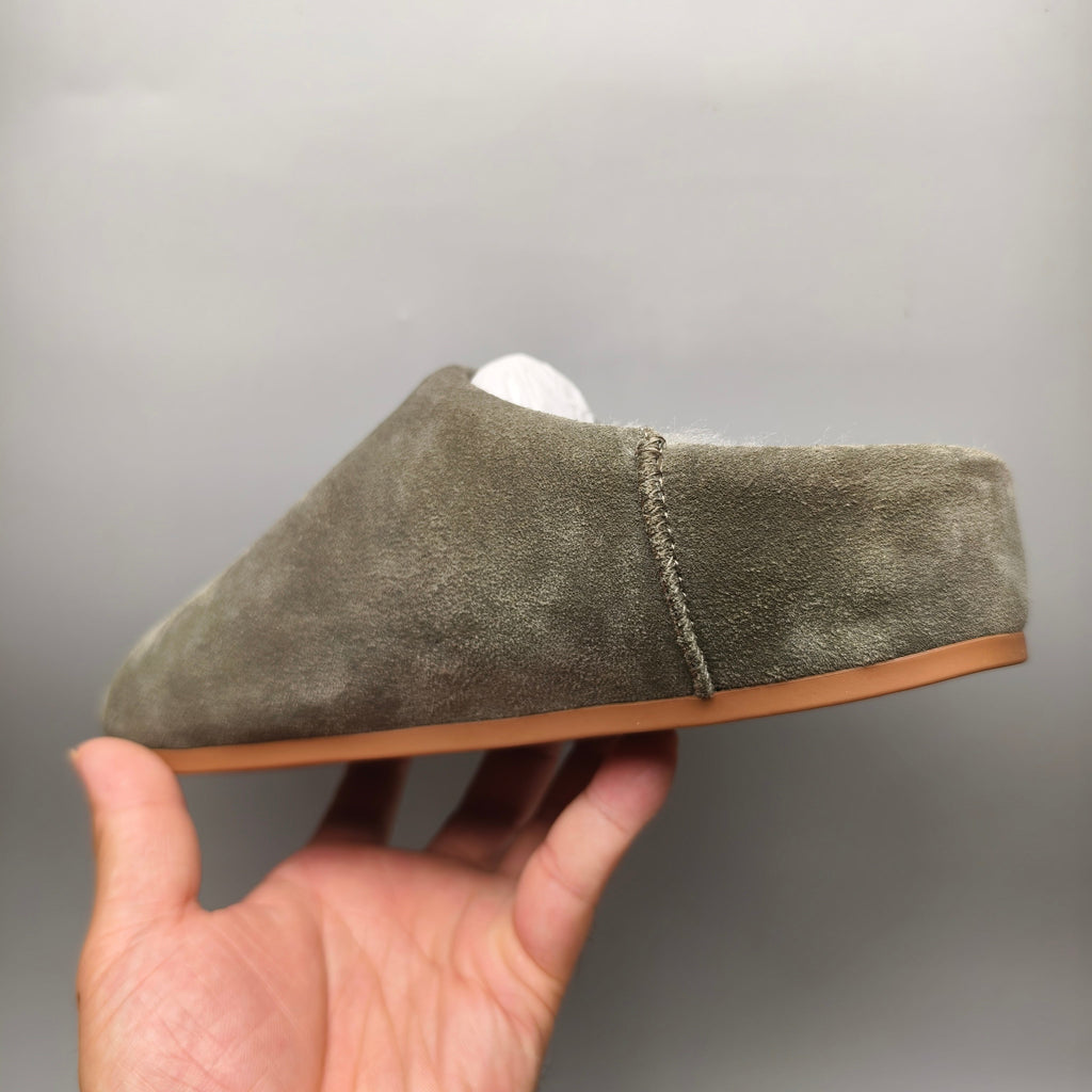 Slip-On Casual House Shoes - Green, Model 1390
