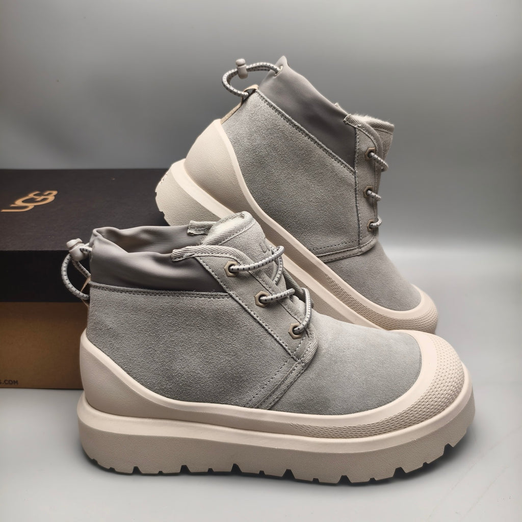 High-Top Casual Shoes - Light Gray, Model 3991