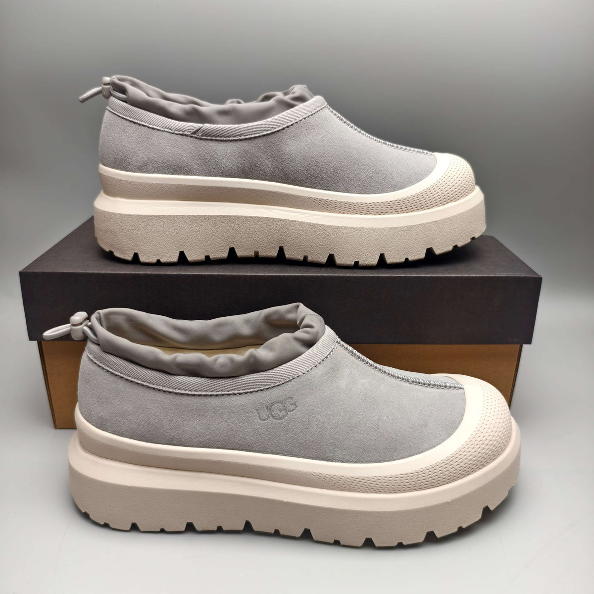 Slip-On Casual Shoes - Light Gray, Model 4096
