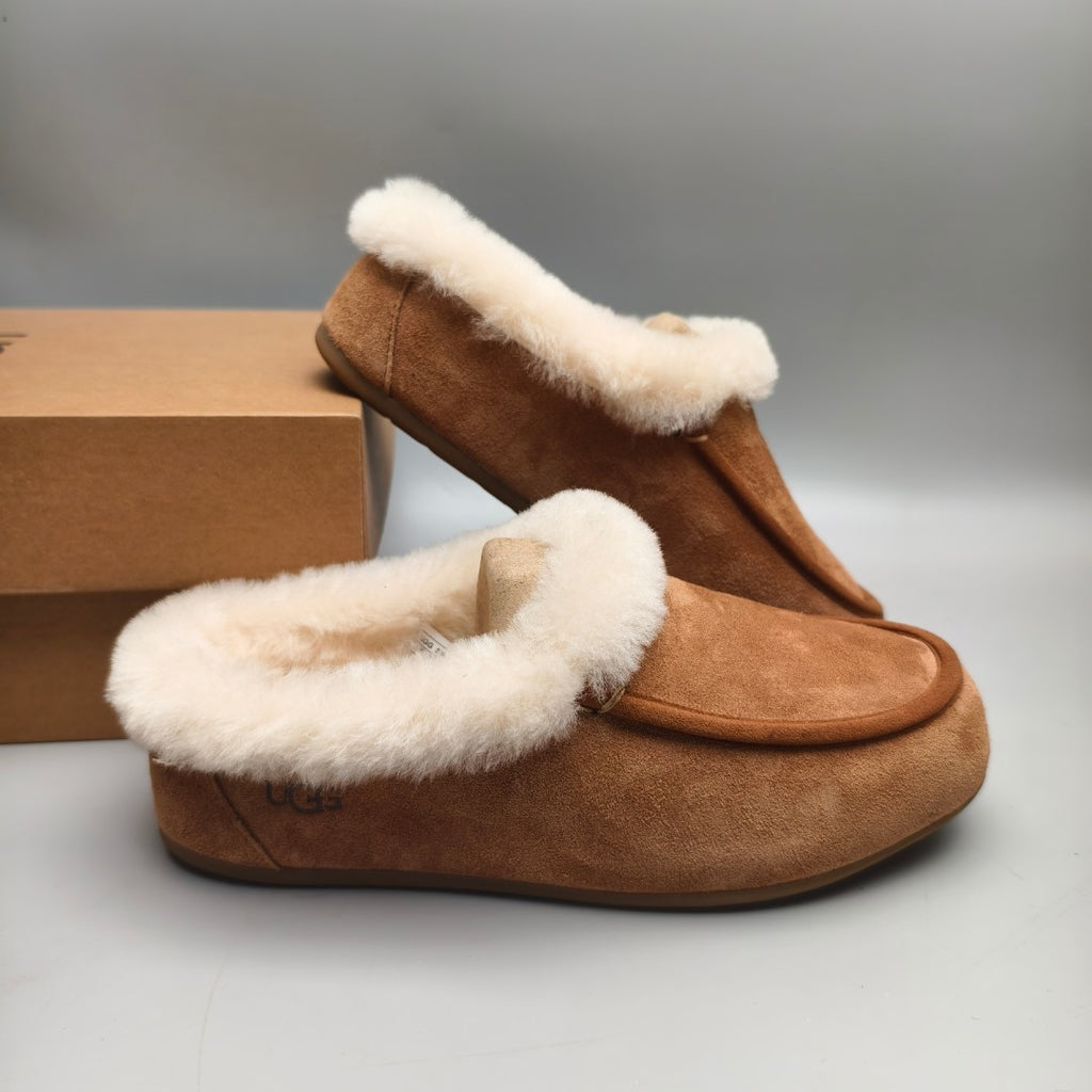 Slip-On Casual House Shoes - Chestnut, Model 1391