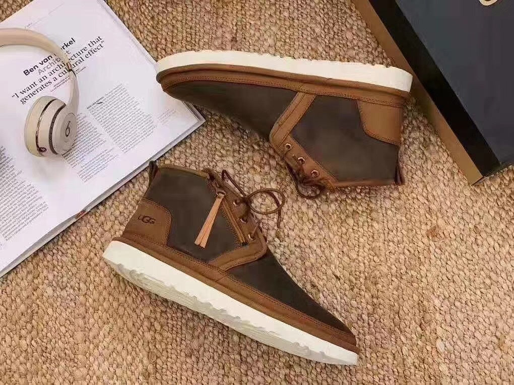 Upgraded Zip-Up Shoes - Chestnut, Model 3883