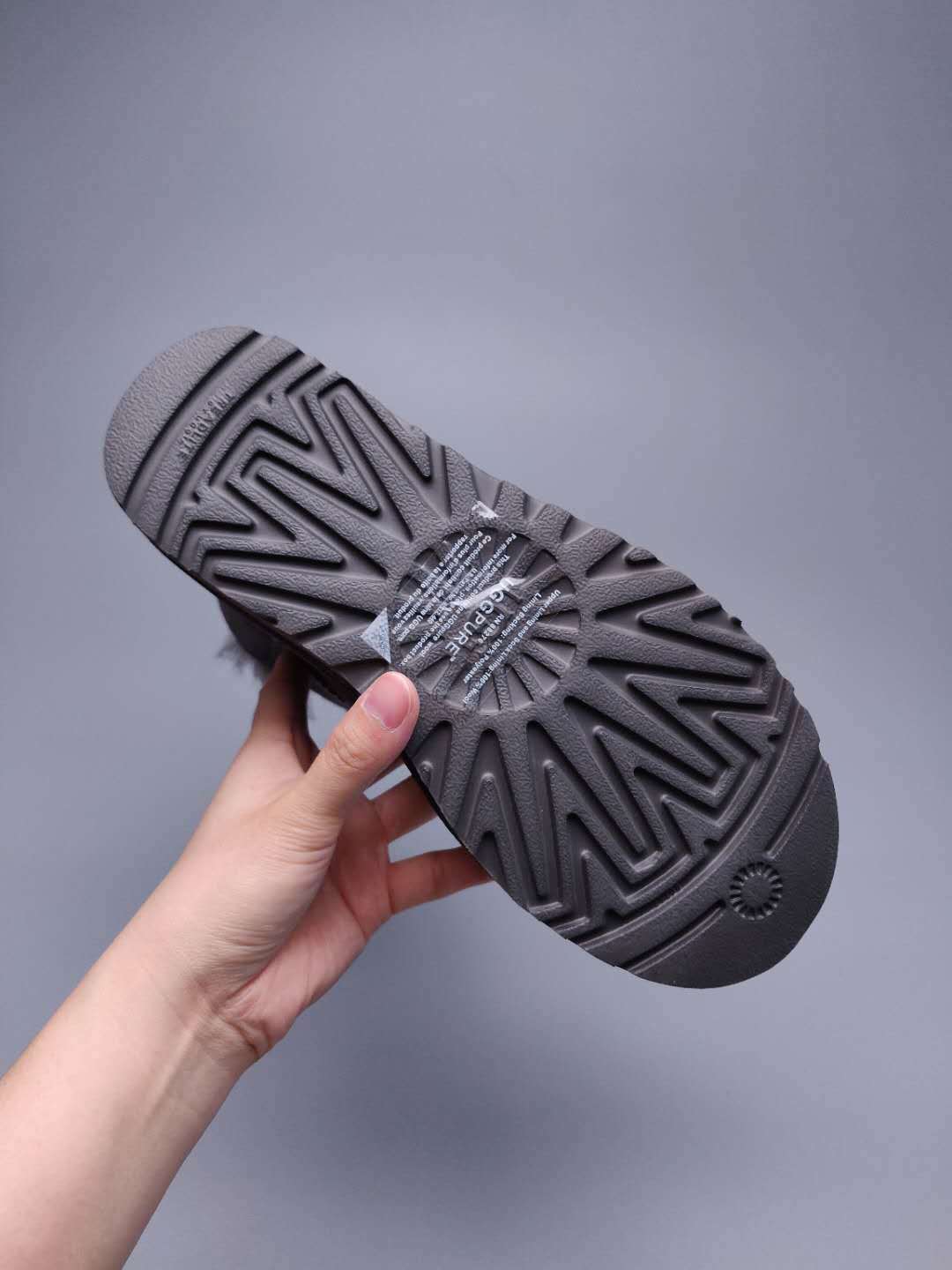Side-Zip Ankle Boots - Gray, Model 2481