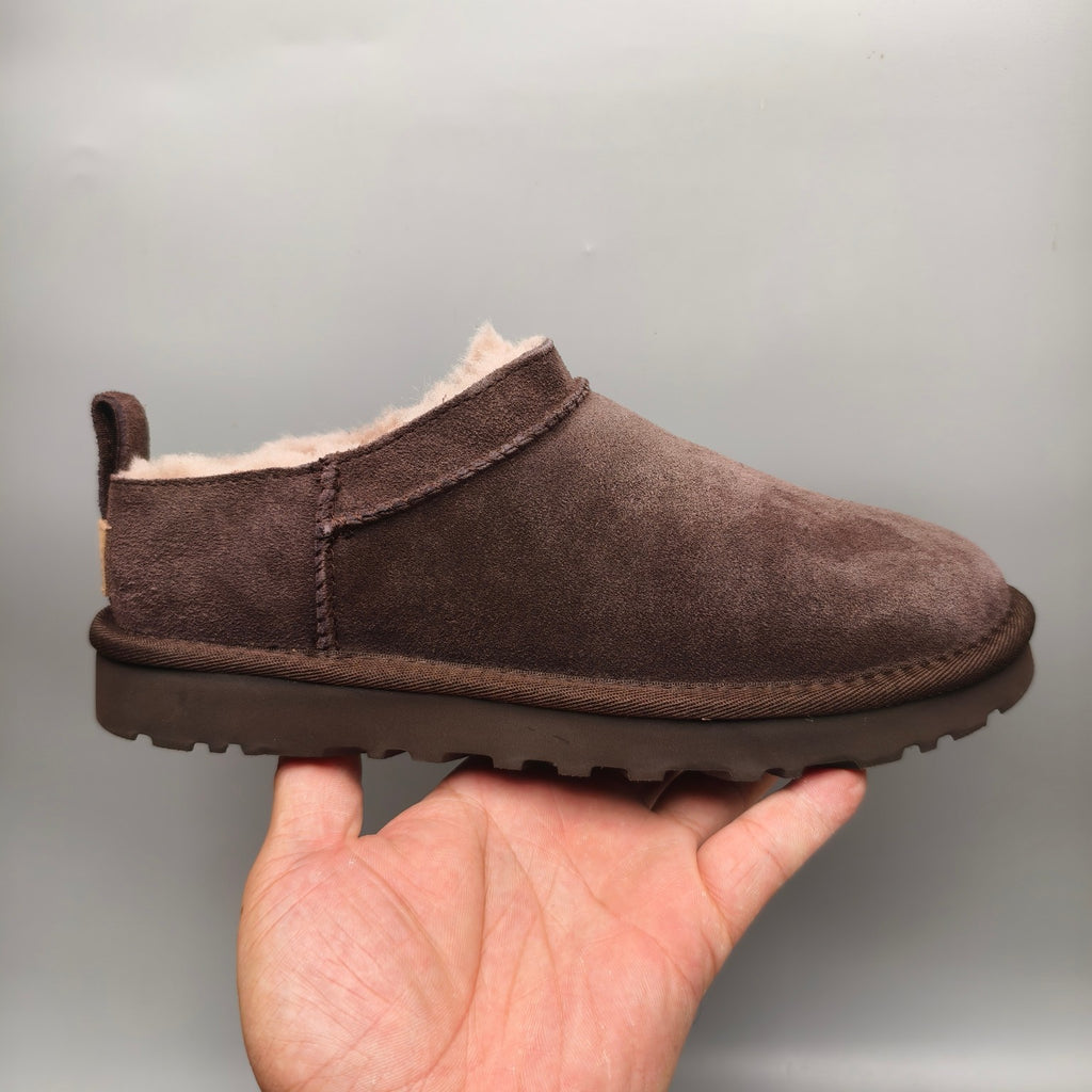 Women's Classic Slip-On Shoes - Chocolate, Model 3891