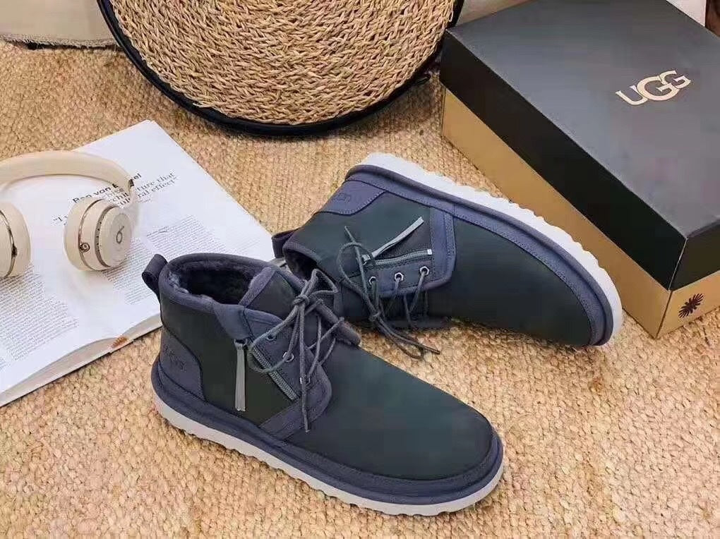 Upgraded Zip-Up Shoes - Dark Gray, Model 3883