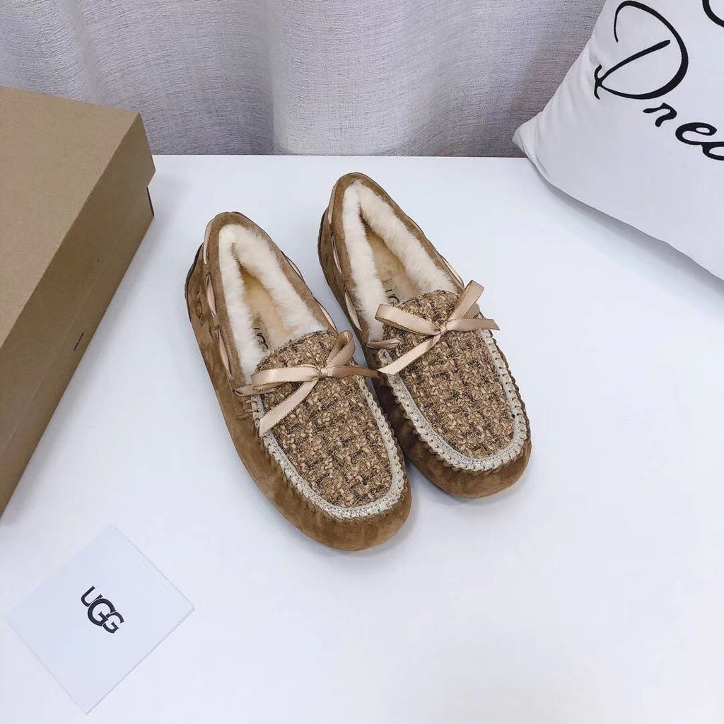 Chic Moccasin-Style Loafers - Chestnut, Model 5623