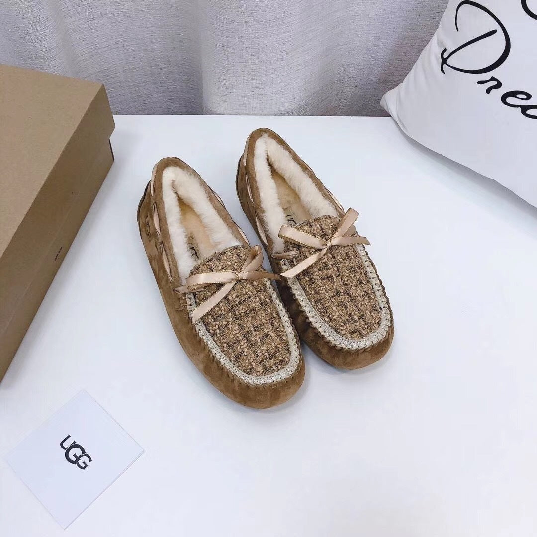 Chic Moccasin-Style Loafers - Chestnut, Model 5623