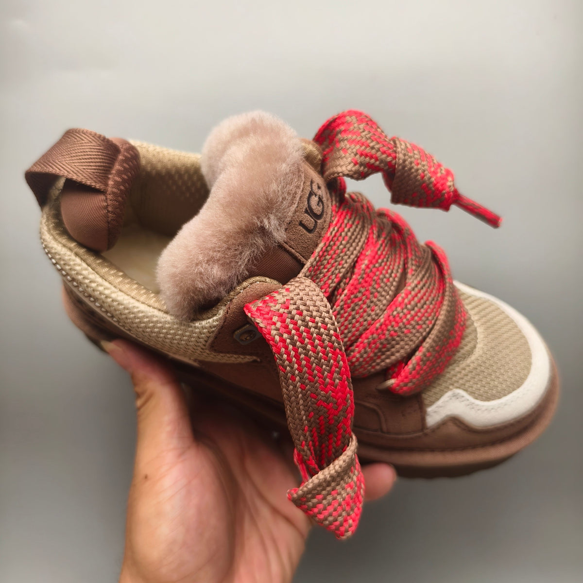 Unisex Mesh Casual Sneakers - Antelope Brown, Model 4032