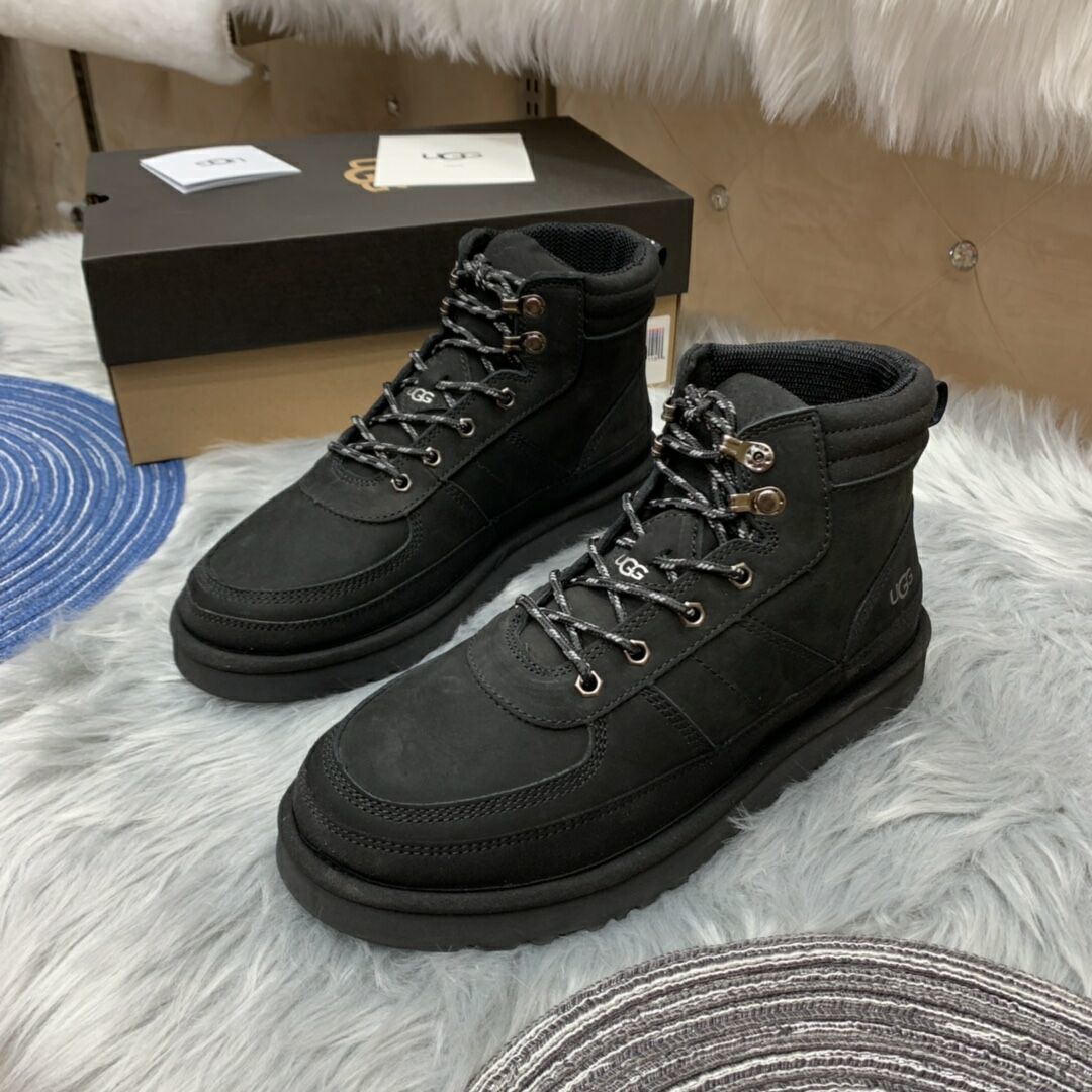 Men's Lace-Up Casual Shoes - Black, Model 2991