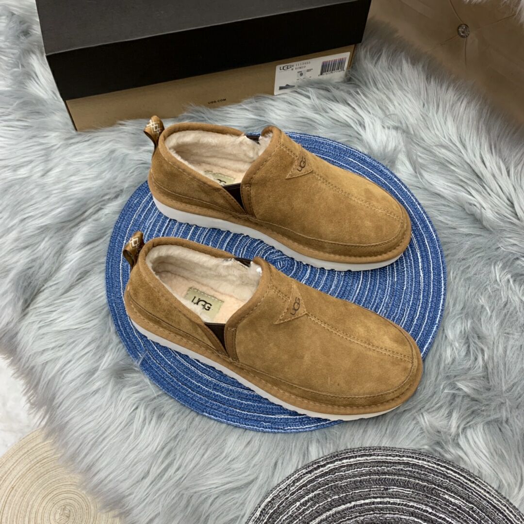 Men's Slip-On Low-Top Casual Shoes - Chestnut, Model 3455