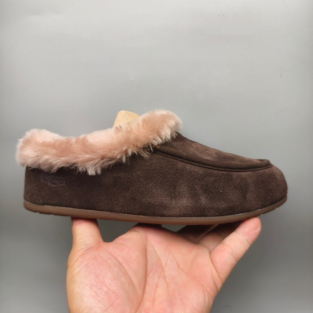 Slip-On Casual House Shoes - Chocolate, Model 1391