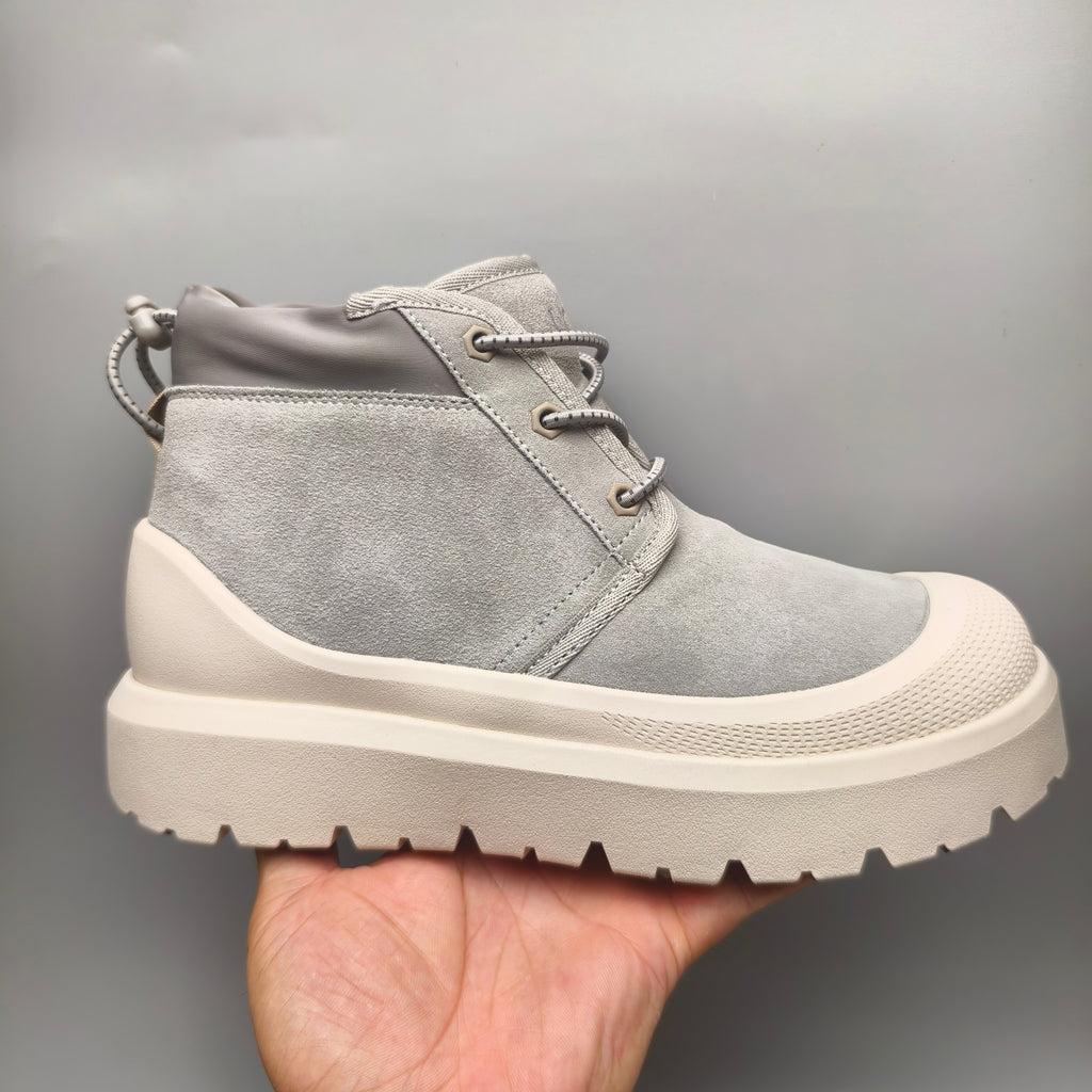 High-Top Casual Shoes - Light Gray, Model 3991