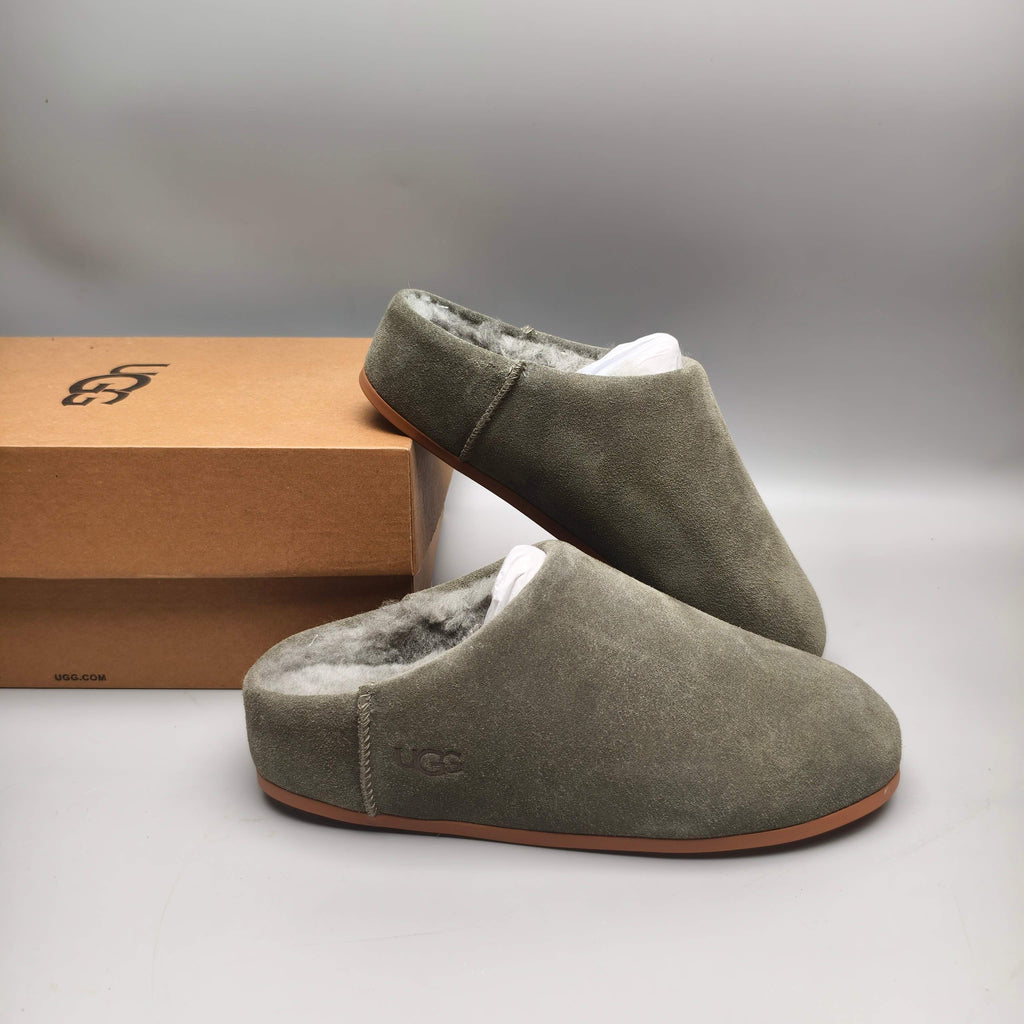 Slip-On Casual House Shoes - Green, Model 1390