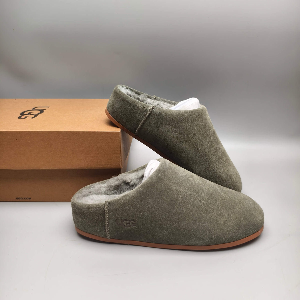 Slip-On Casual House Shoes - Green, Model 1390