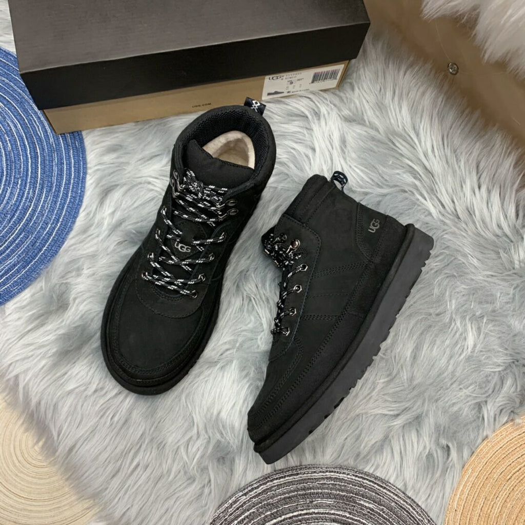 Men's Lace-Up Casual Shoes - Black, Model 2991
