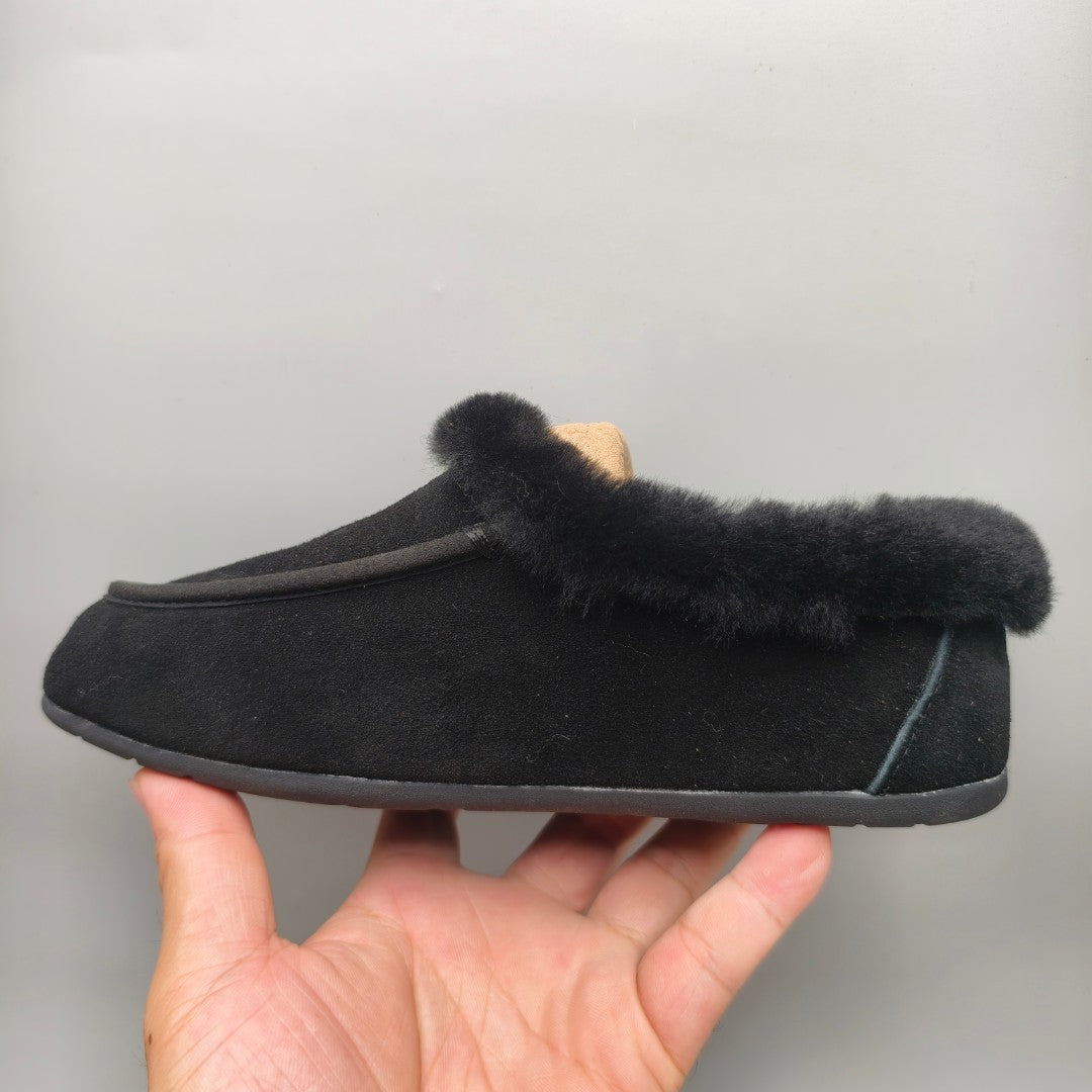 Slip-On Casual House Shoes - Black, Model 1391