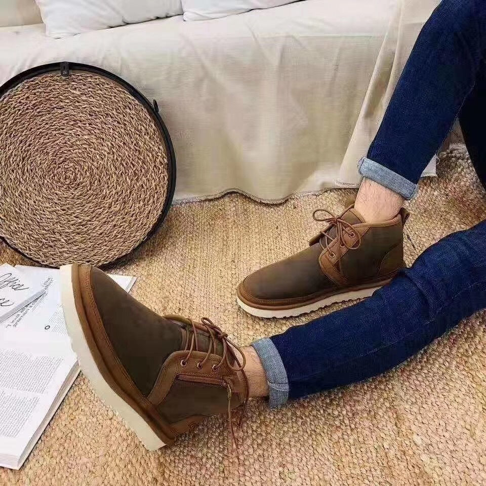 Upgraded Zip-Up Shoes - Chestnut, Model 3883