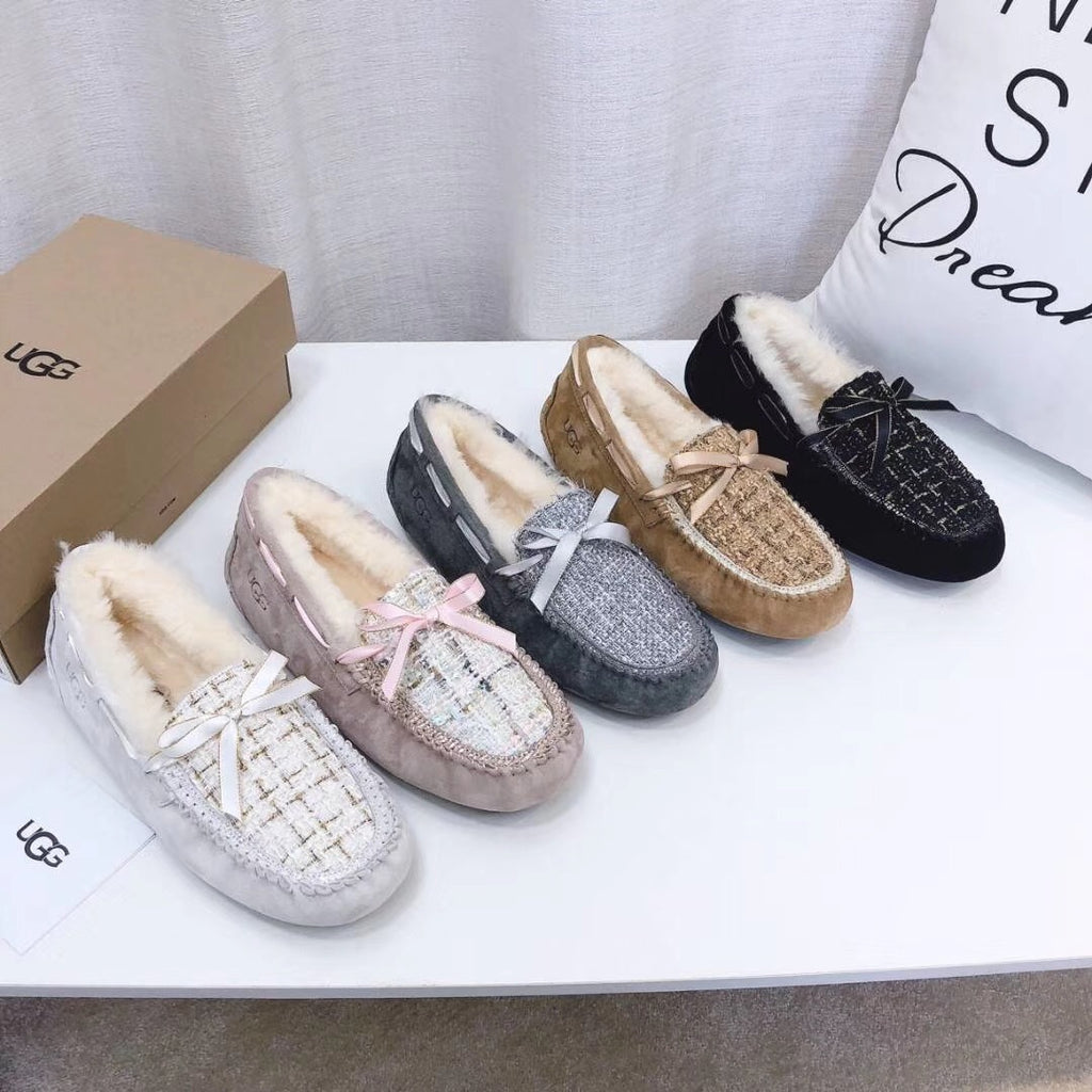 Chic Moccasin-Style Loafers - Gray, Model 5623