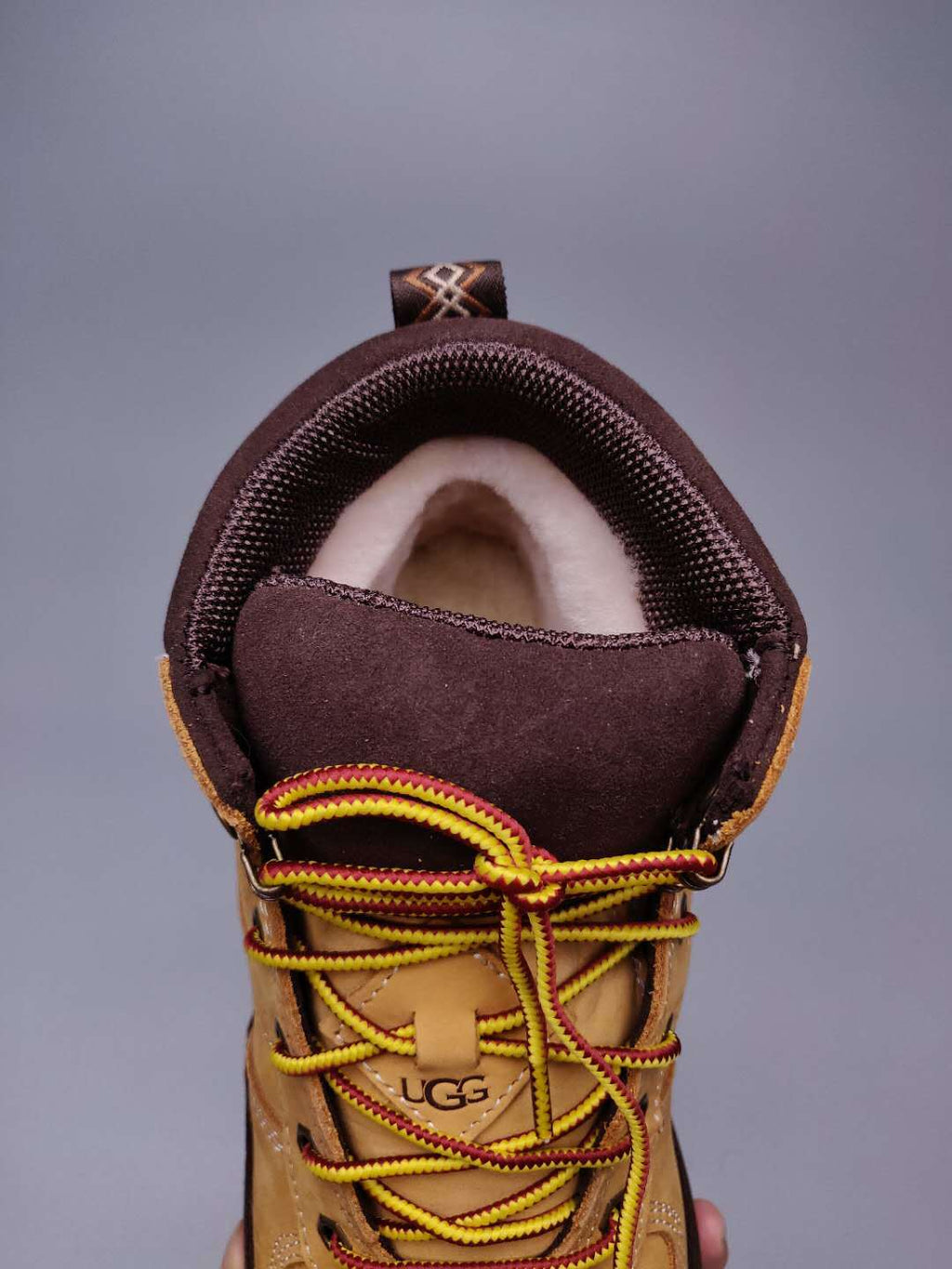Men's Lace-Up Casual Shoes - Chestnut, Model 2991