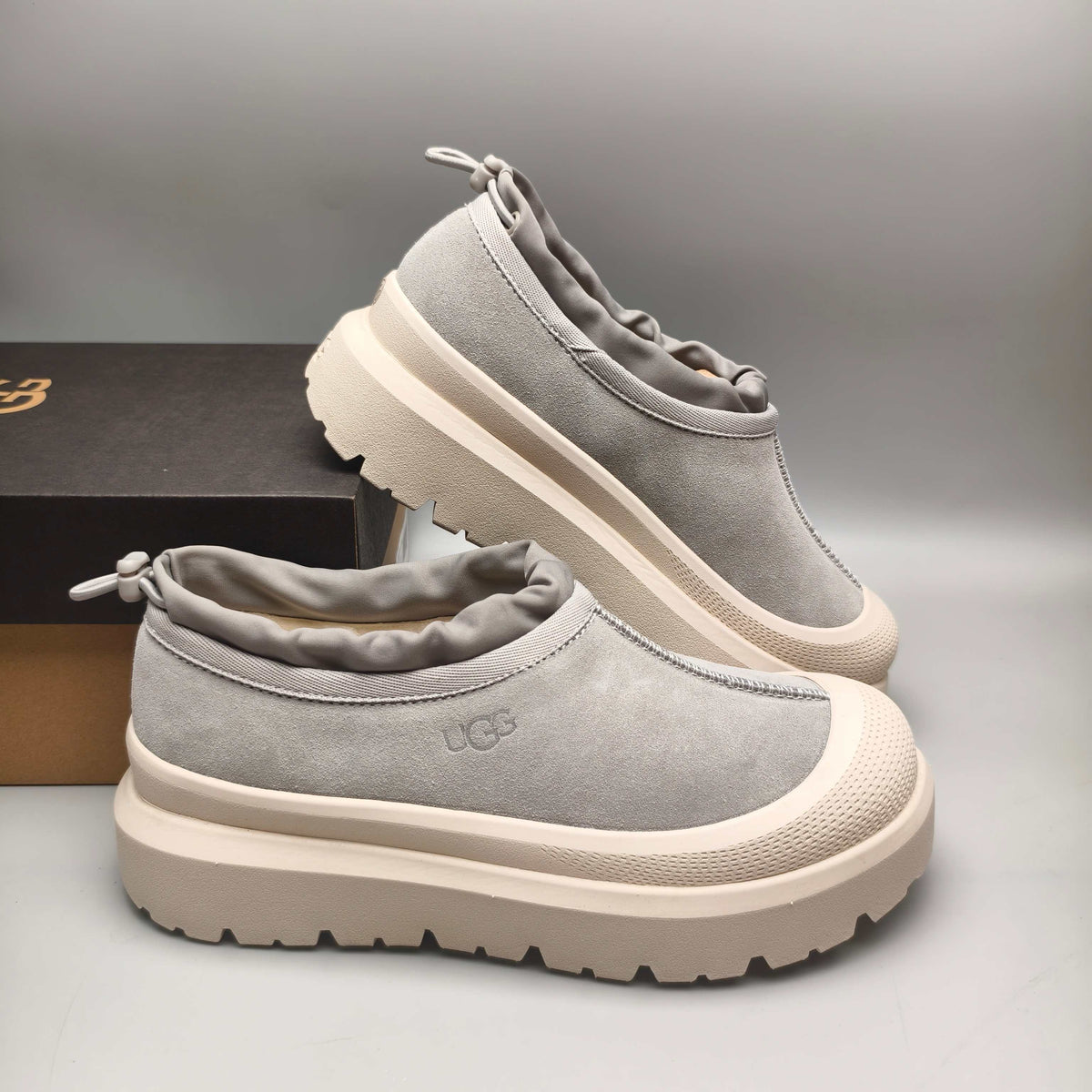 Slip-On Casual Shoes - Light Gray, Model 4096