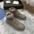 Men's Lace-Up Casual Shoes - Gray, Model 2991
