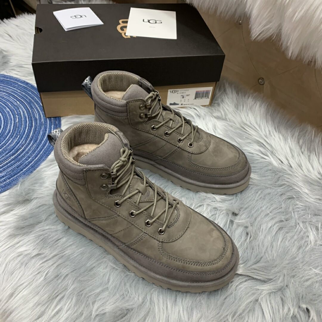 Men's Lace-Up Casual Shoes - Gray, Model 2991