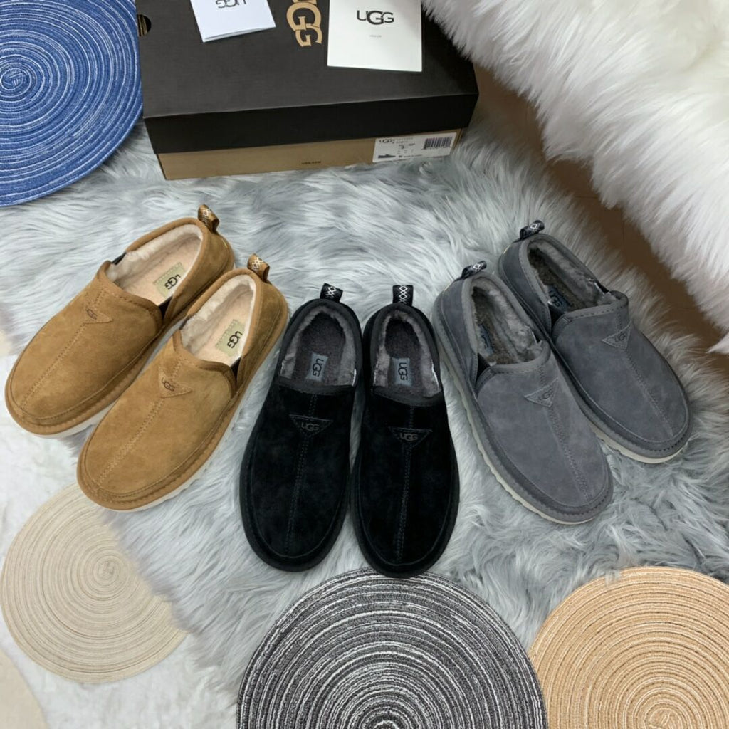 Men's Slip-On Low-Top Casual Shoes - Chestnut, Model 3455