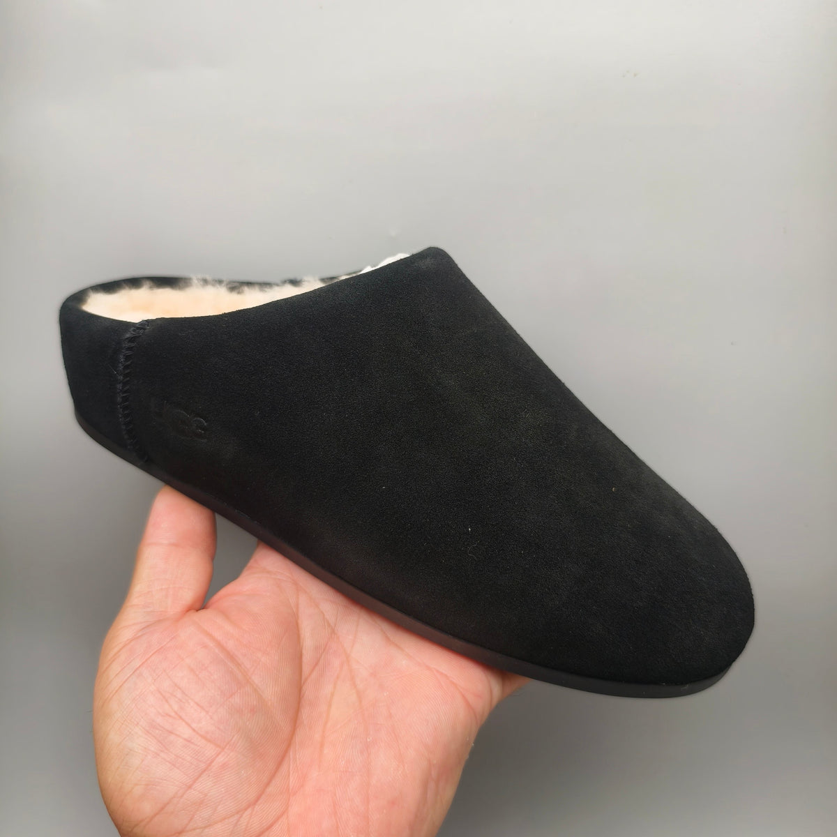 Slip-On Casual House Shoes - Black, Model 1390